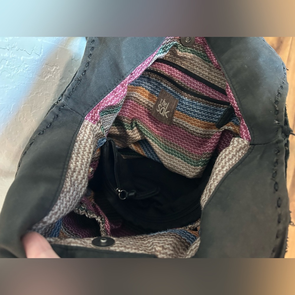 The Sak Black Braided-Handle Hobo Bag - Picture 6 of 11